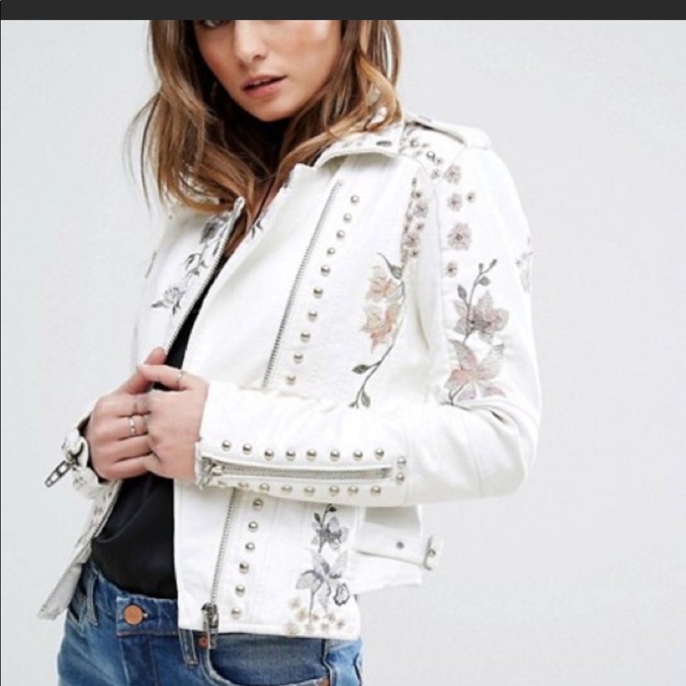 Blank NYC Embroidered Jacket XS